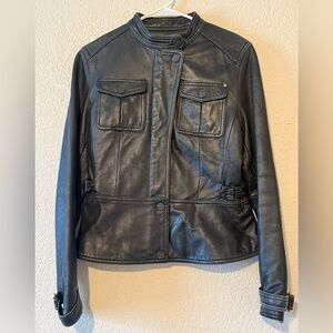 Women's Black Leather Jacket